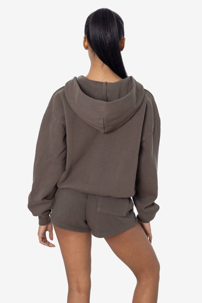 HF16 - Heavy Fleece Cropped Zip-Up Hoodie (Garment Dye)