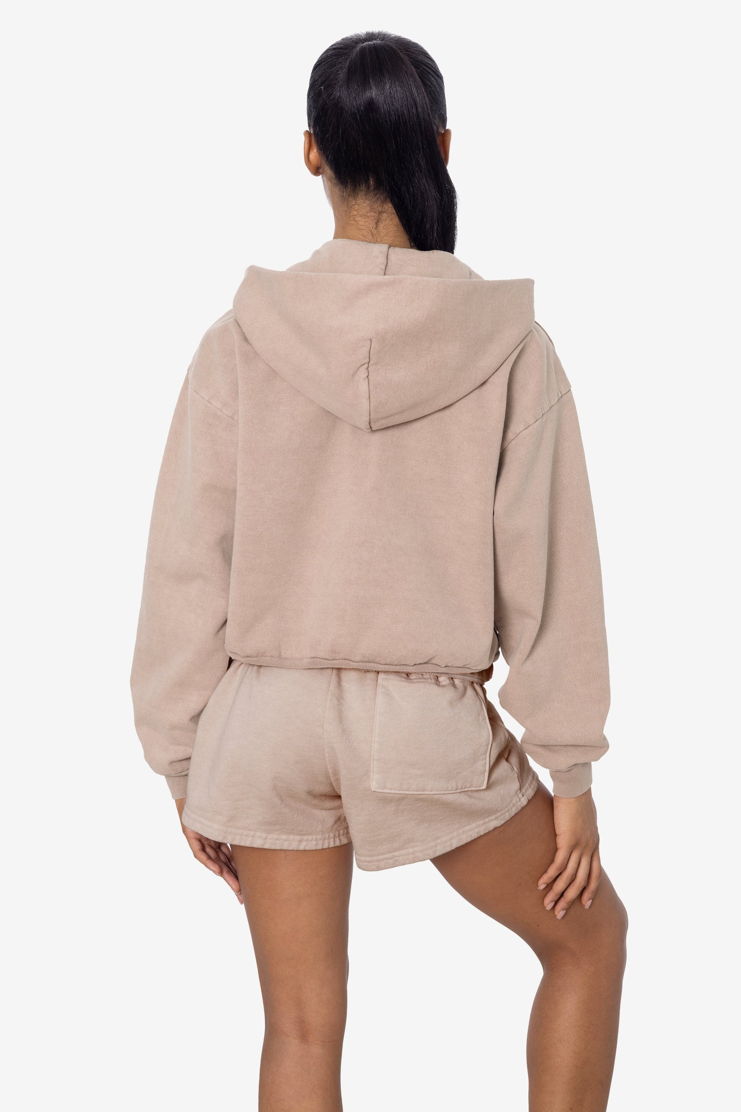 HF16 - Heavy Fleece Cropped Zip-Up Hoodie (Garment Dye)