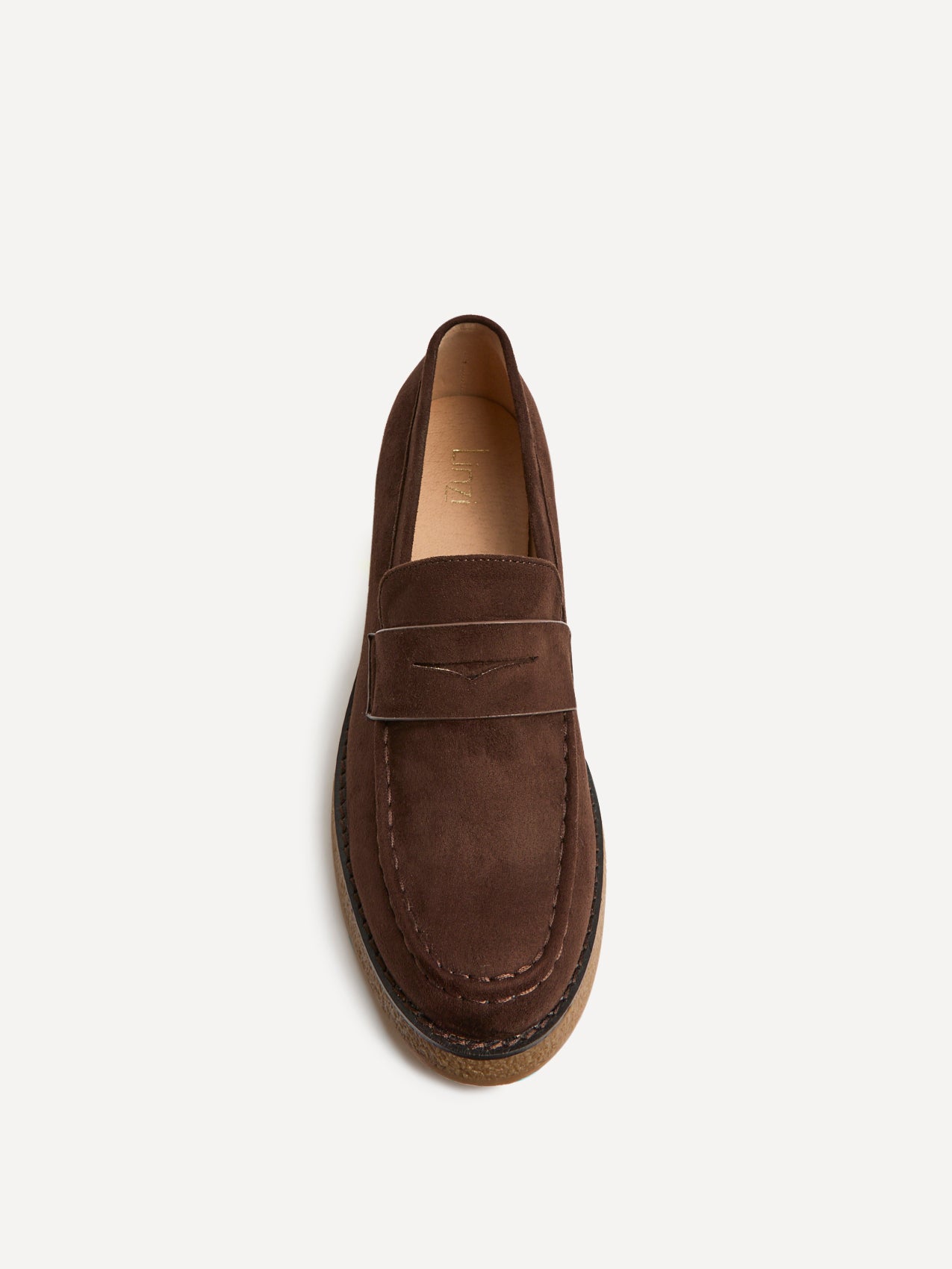 Hilton Brown Faux Suede Penny Loafer
