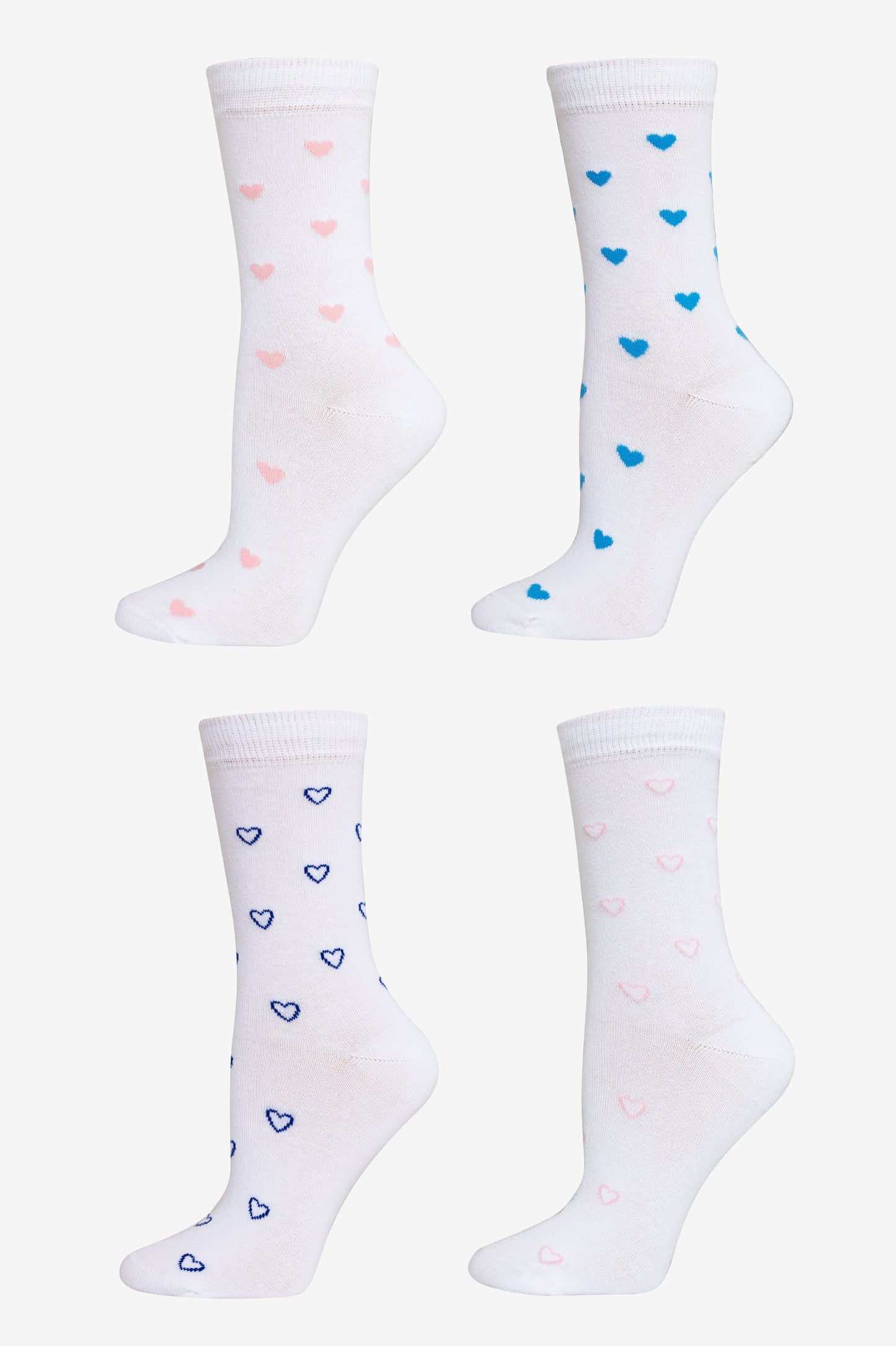 HRTSOCK-4PK - Heart Sock 4 Pack