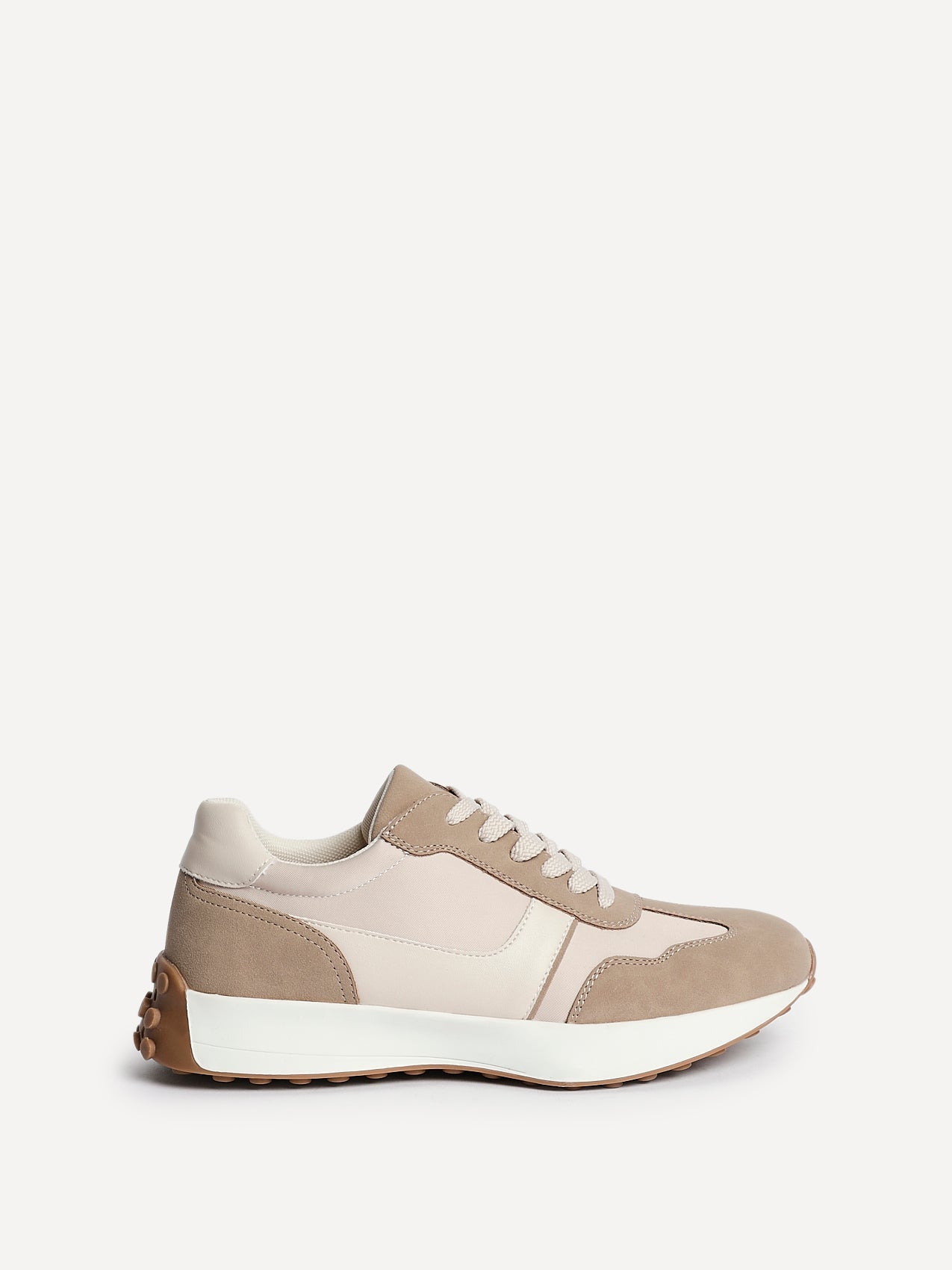 Hustle Beige Suede Trainers