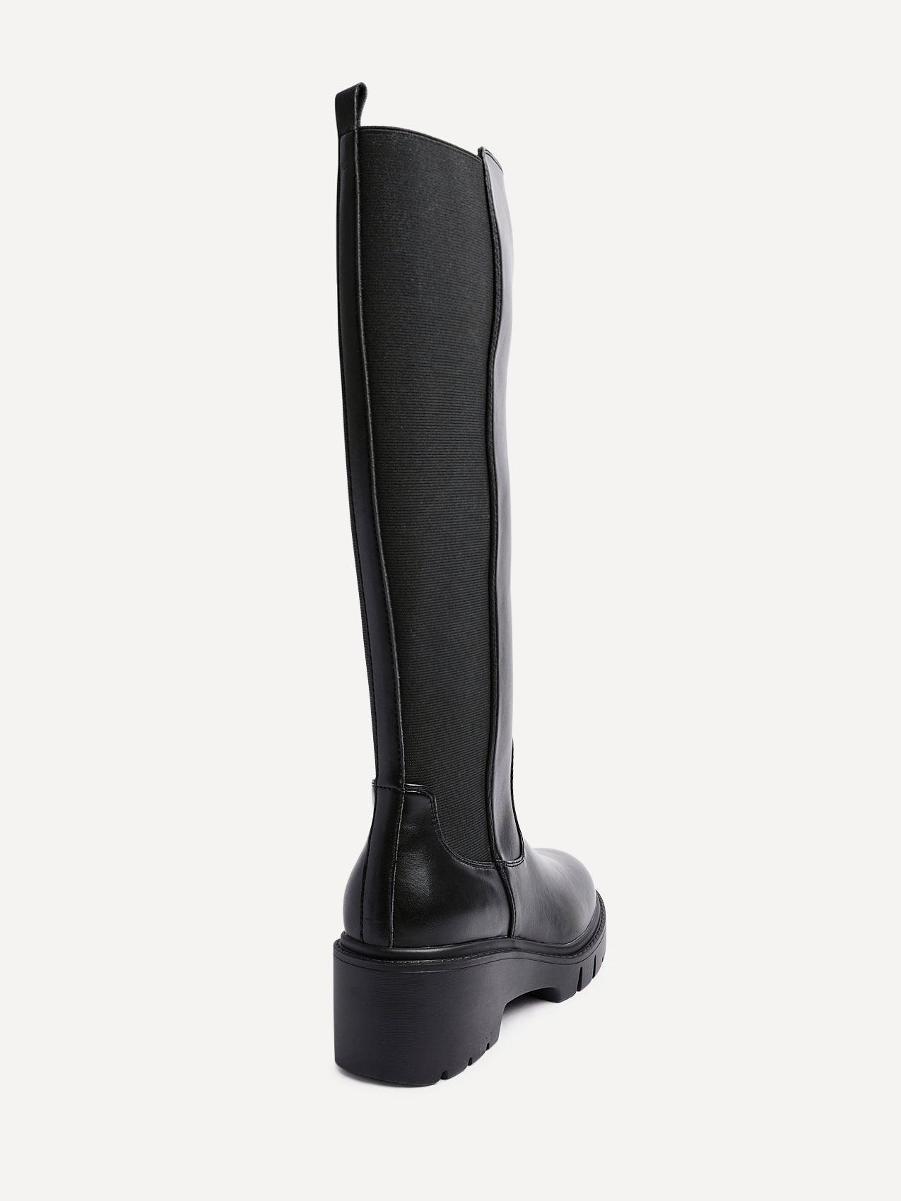 Hyland Black Long Wedged Boots