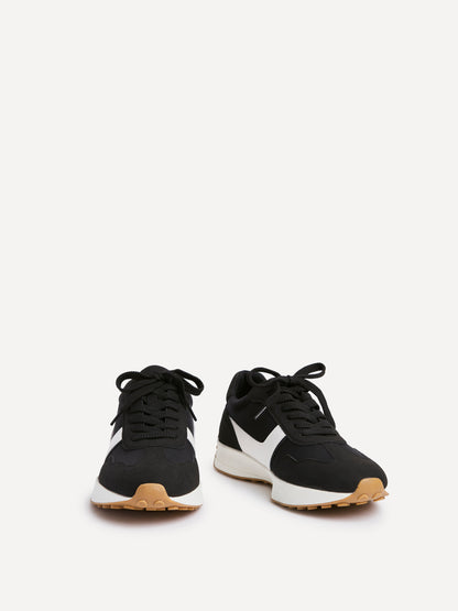 Hustle Black Suede Trainers