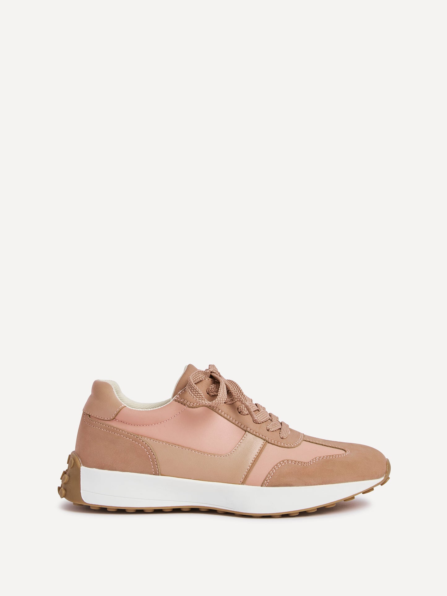 Hustle Dusky Pink Suede Trainers