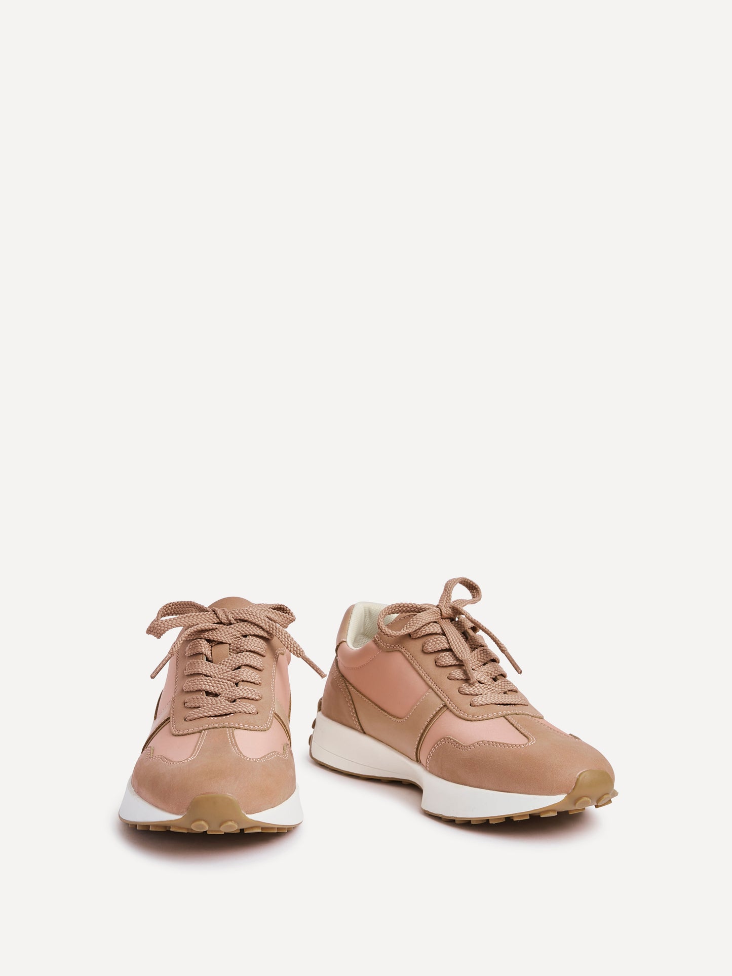 Hustle Dusky Pink Suede Trainers