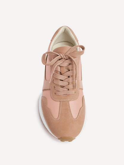 Hustle Dusky Pink Suede Trainers