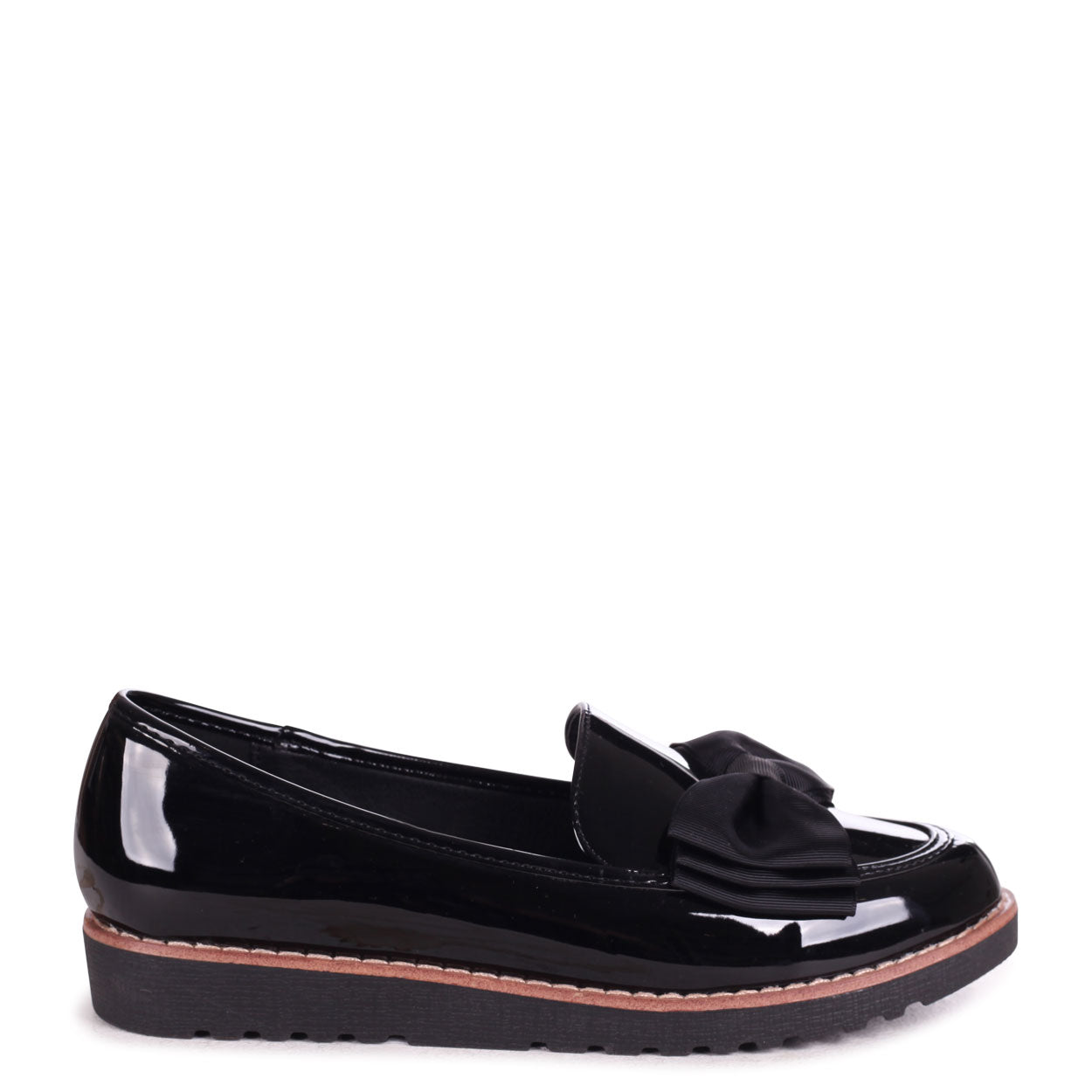Katia Black Patent Loafers