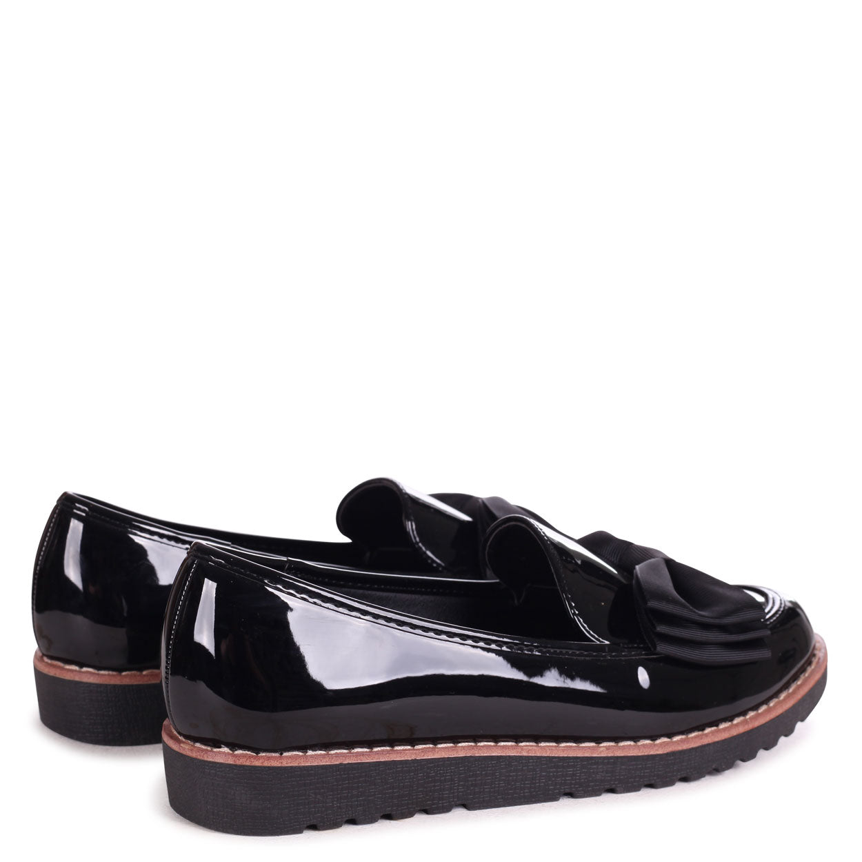 Katia Black Patent Loafers