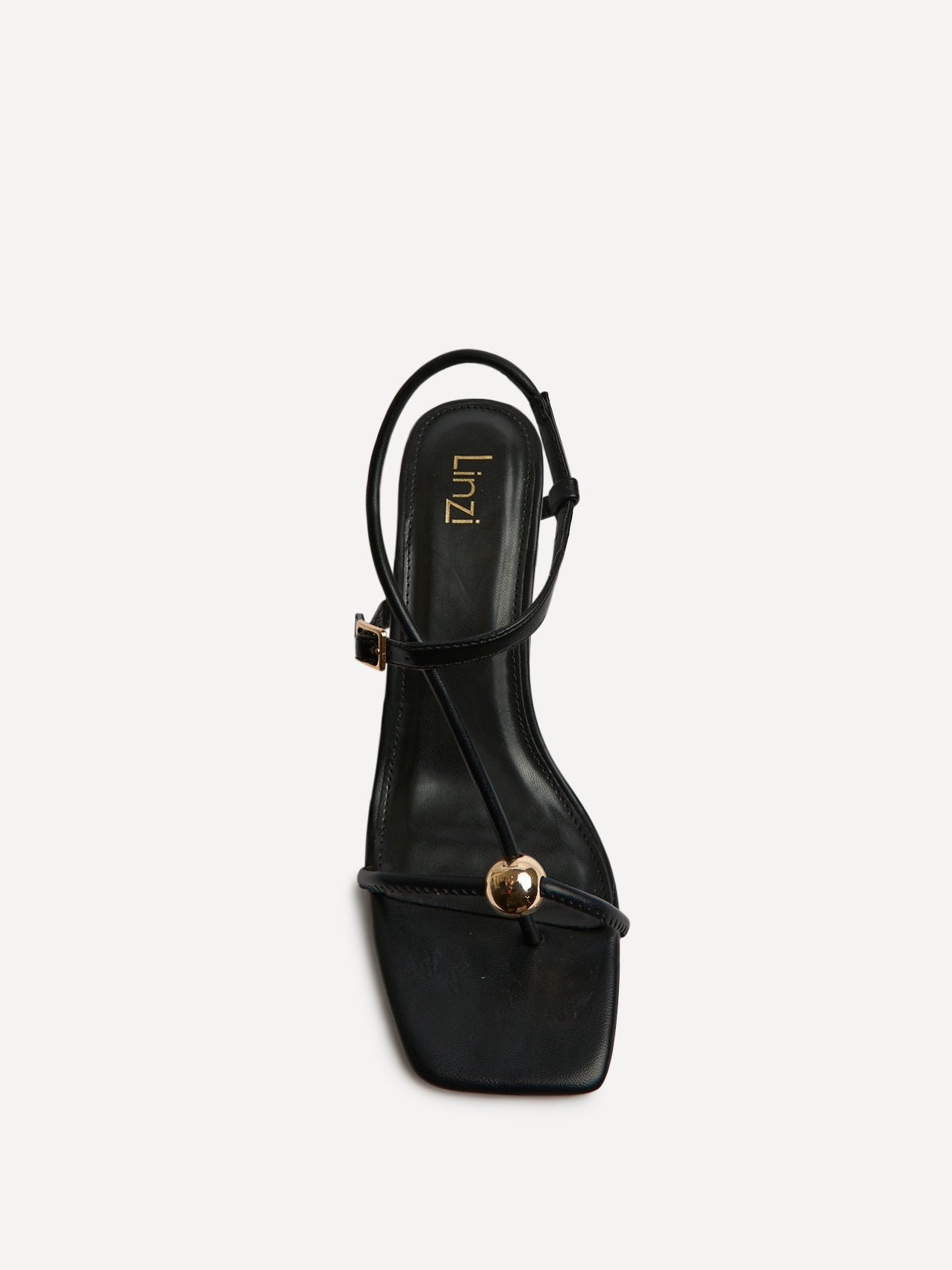 Immersed Black Heeled Sandals