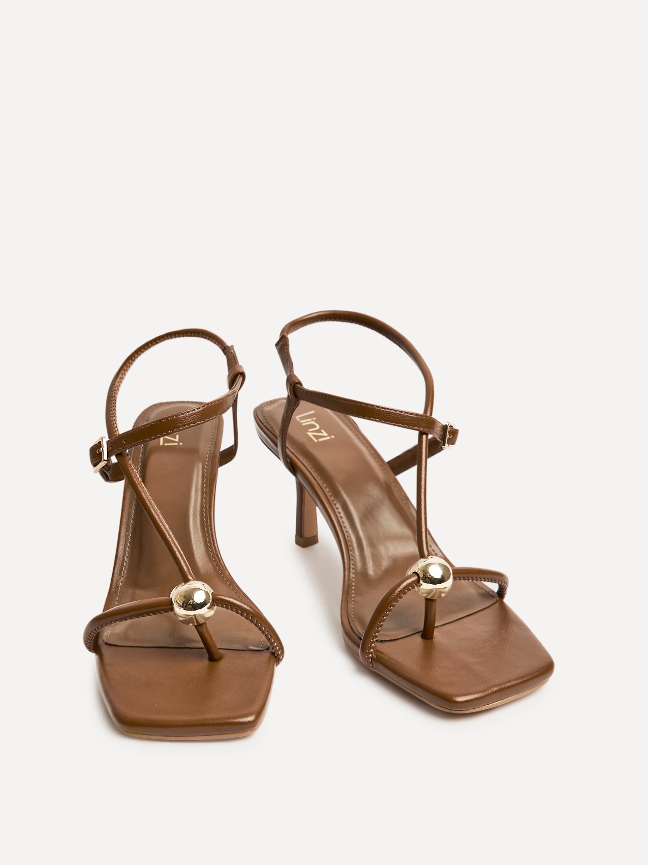 Immersed Tan Heeled Sandals