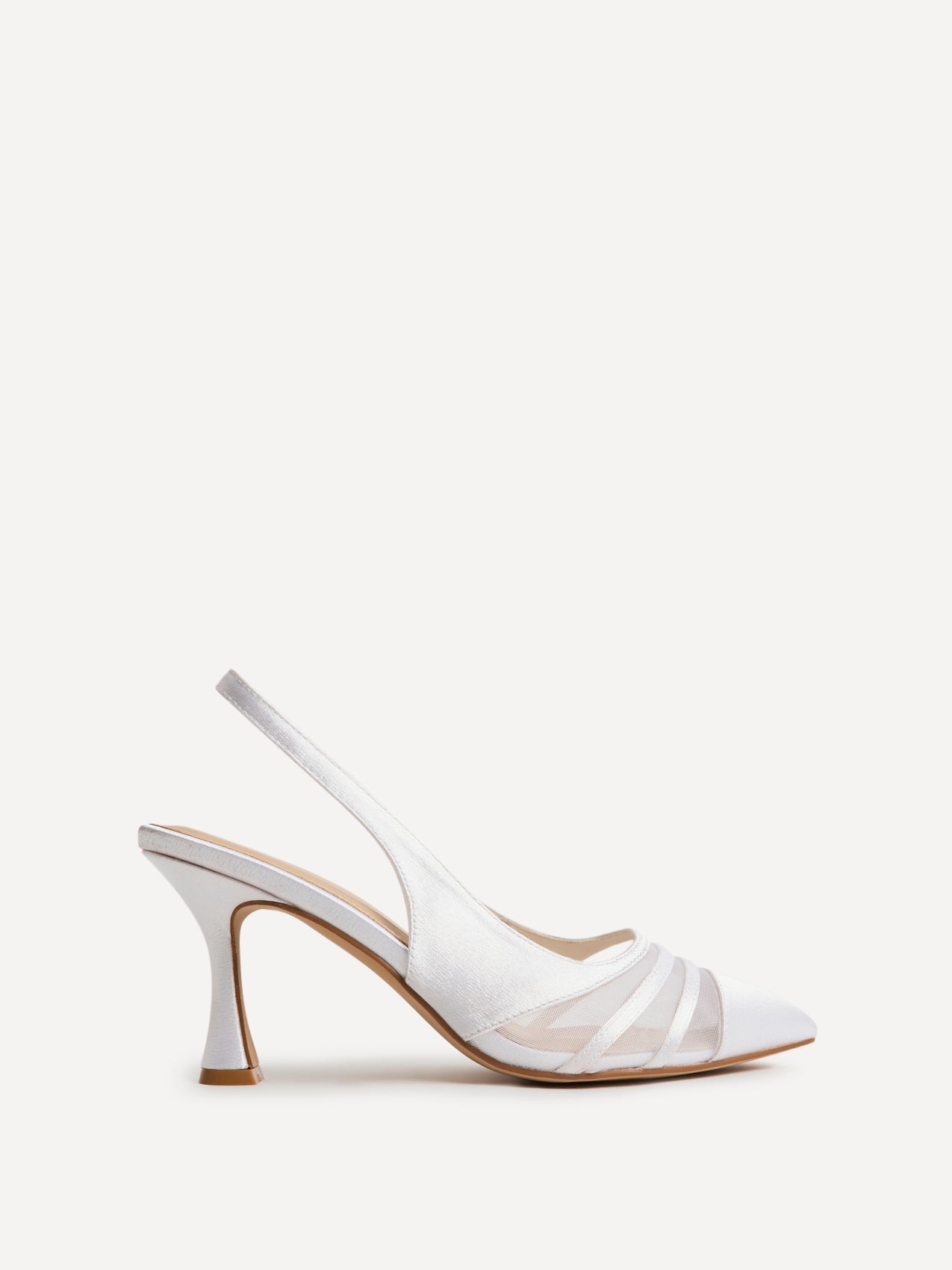 Inez Bridal Ivory Mesh Court Heels