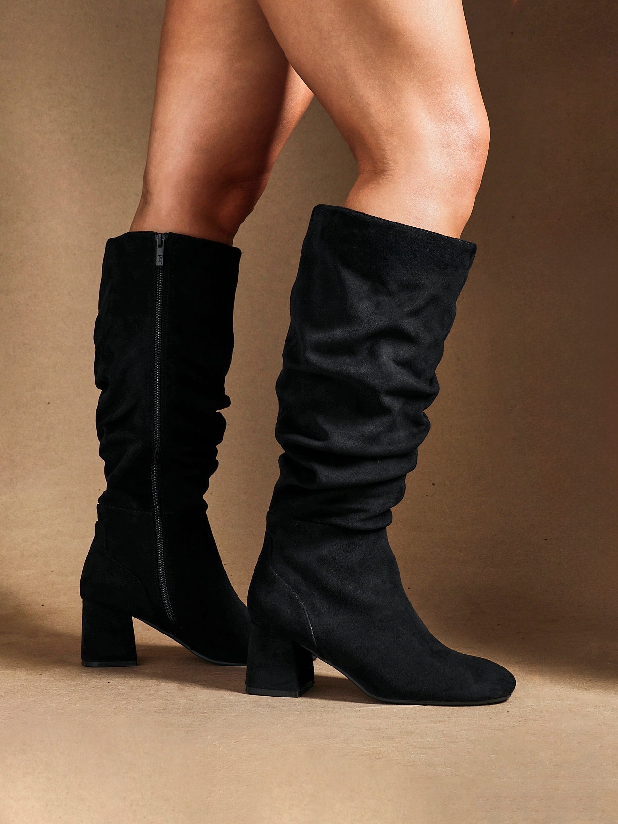 Inferno Wide Fit Black Long Heeled Boots
