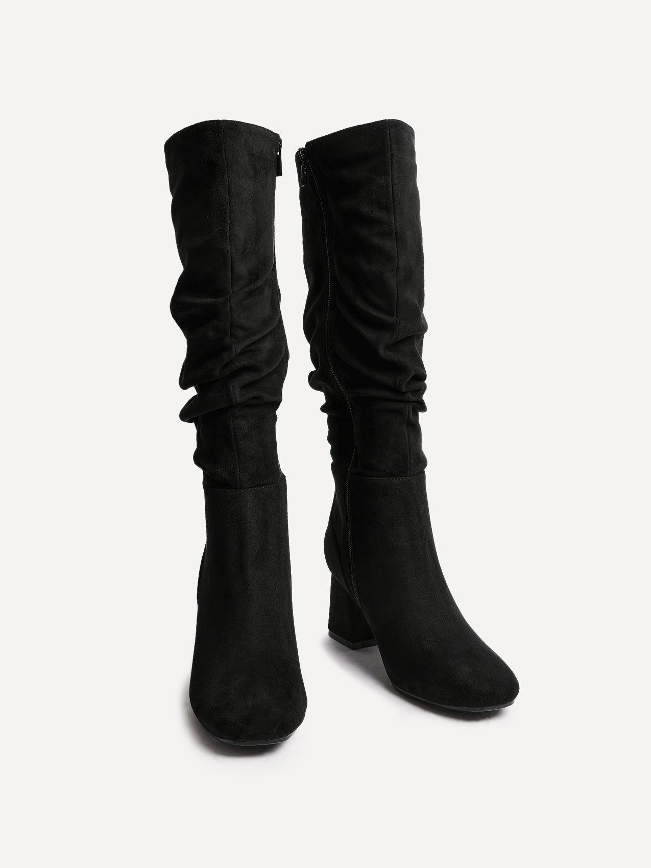 Inferno Wide Fit Black Long Heeled Boots