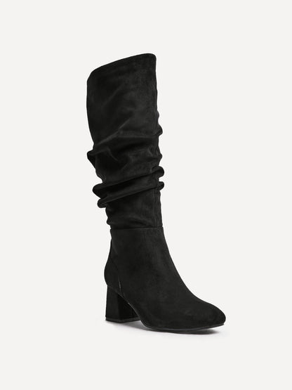 Inferno Wide Fit Black Long Heeled Boots