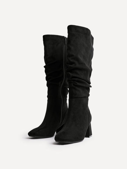 Inferno Wide Fit Black Long Heeled Boots