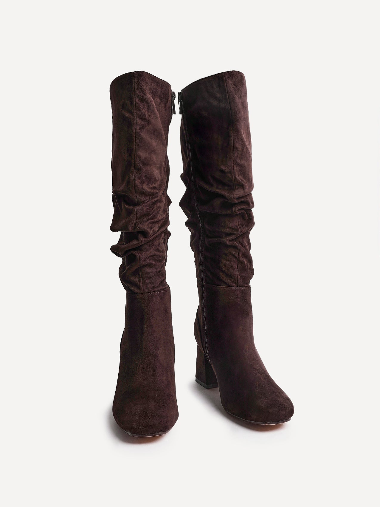 Inferno Wide Fit Brown Long Heeled Boots