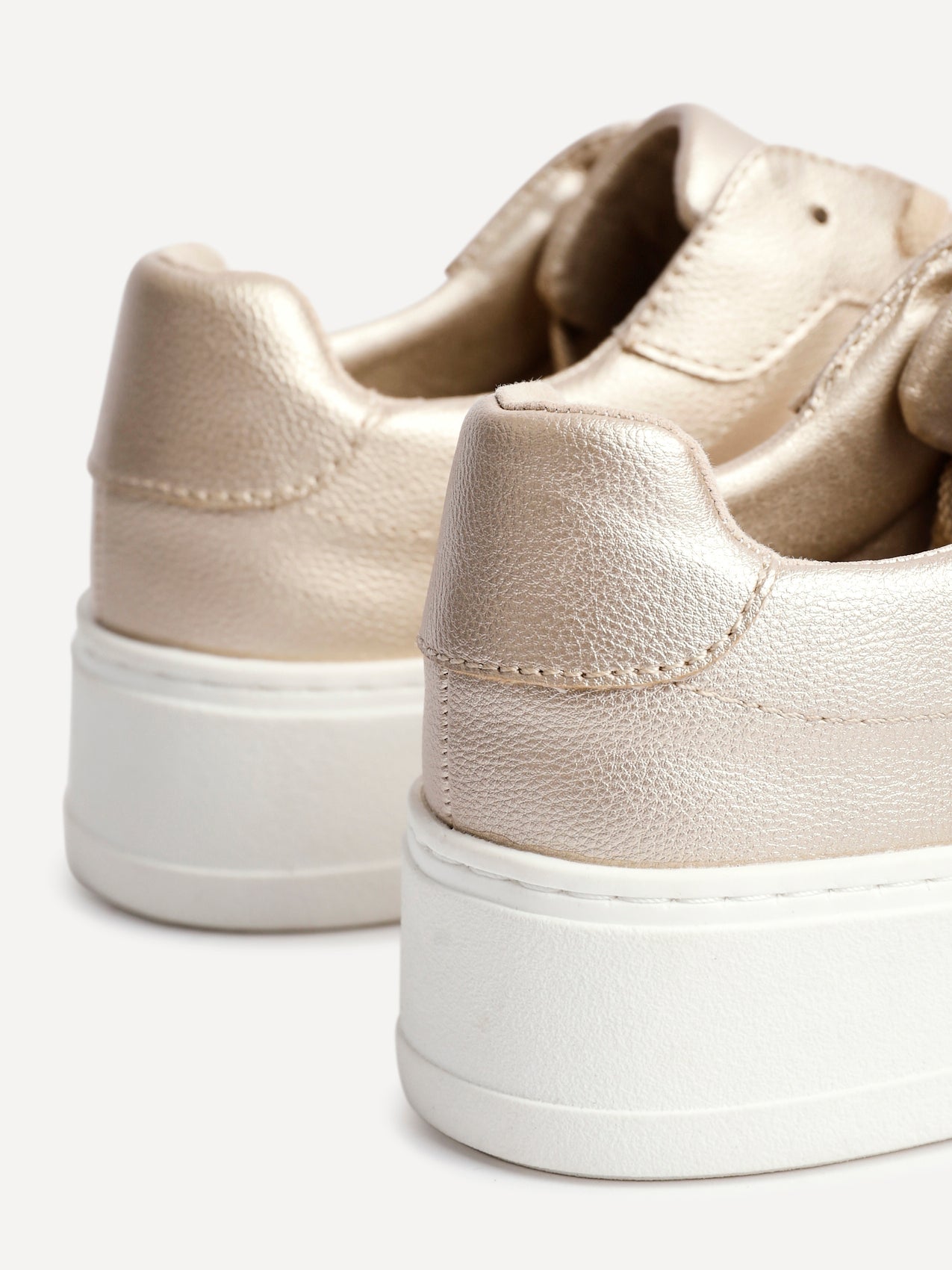 Jersey Gold Faux Leather Trainers