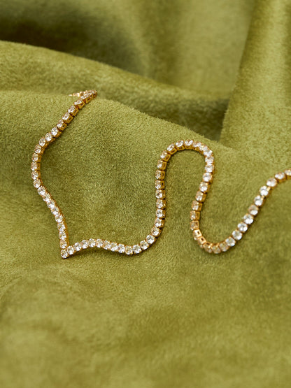 Evermore Gold Tennis Necklace