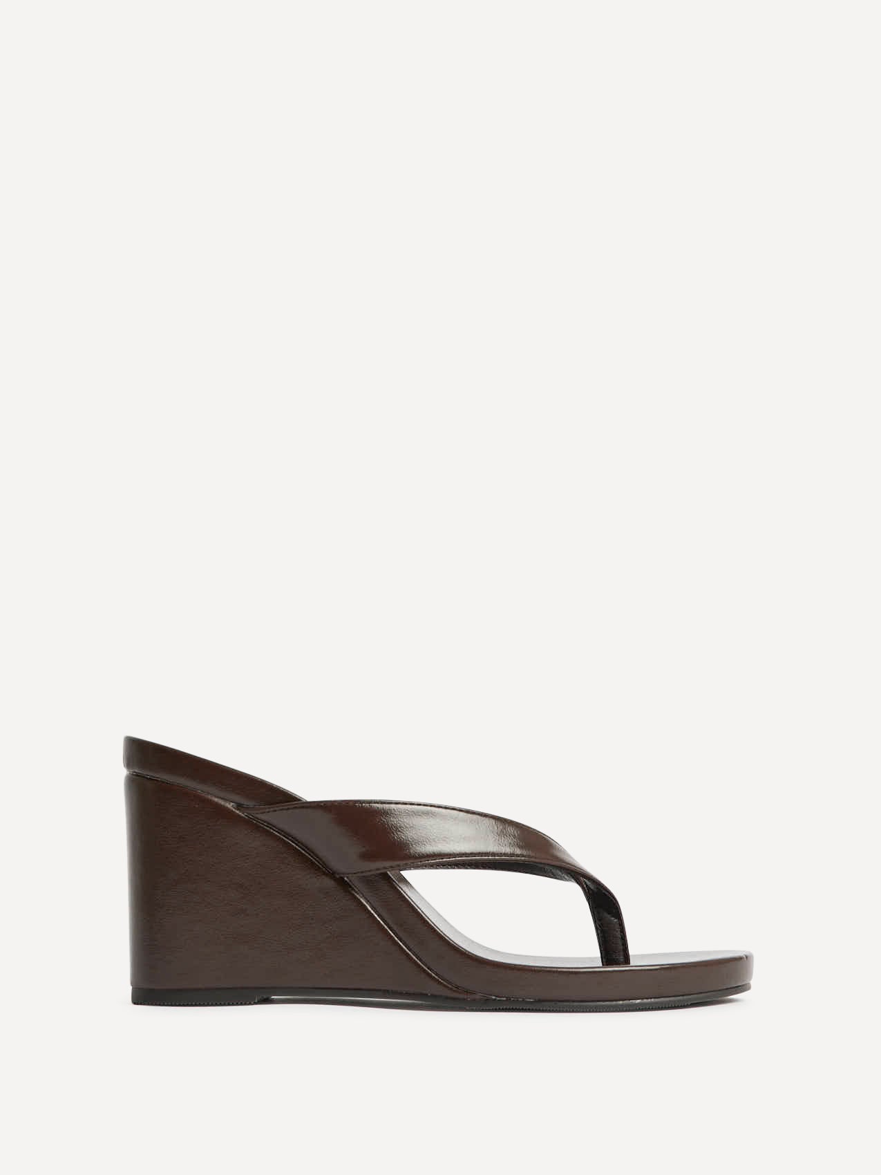 Joia Brown Wedge Mules