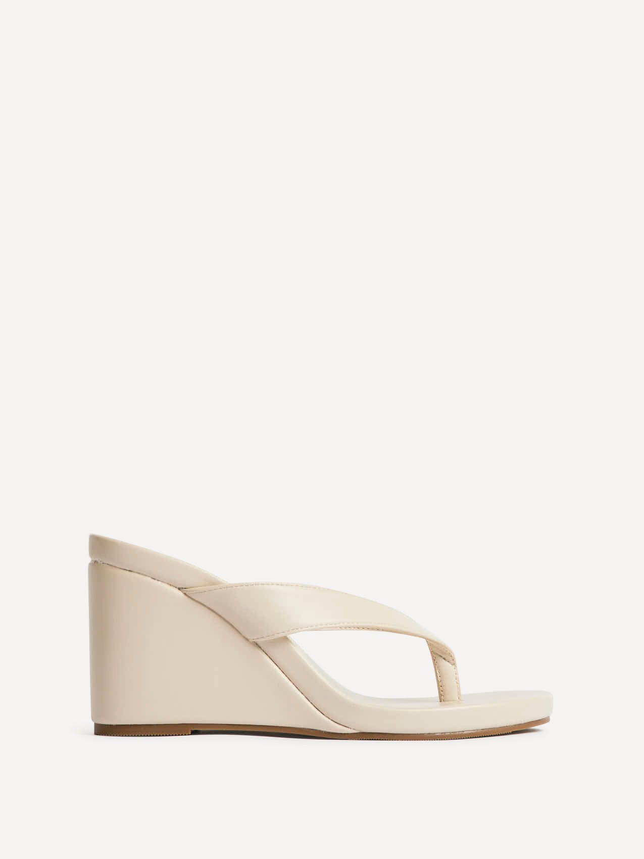Joia Ivory Wedge Mules