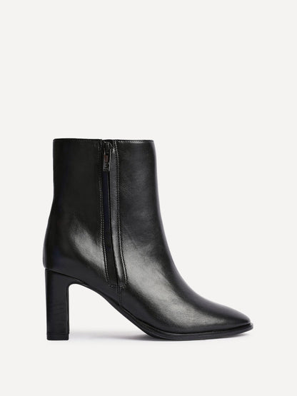 Jonas Black Block Heeled Ankle Boots