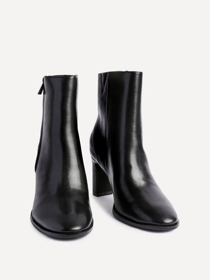 Jonas Black Block Heeled Ankle Boots