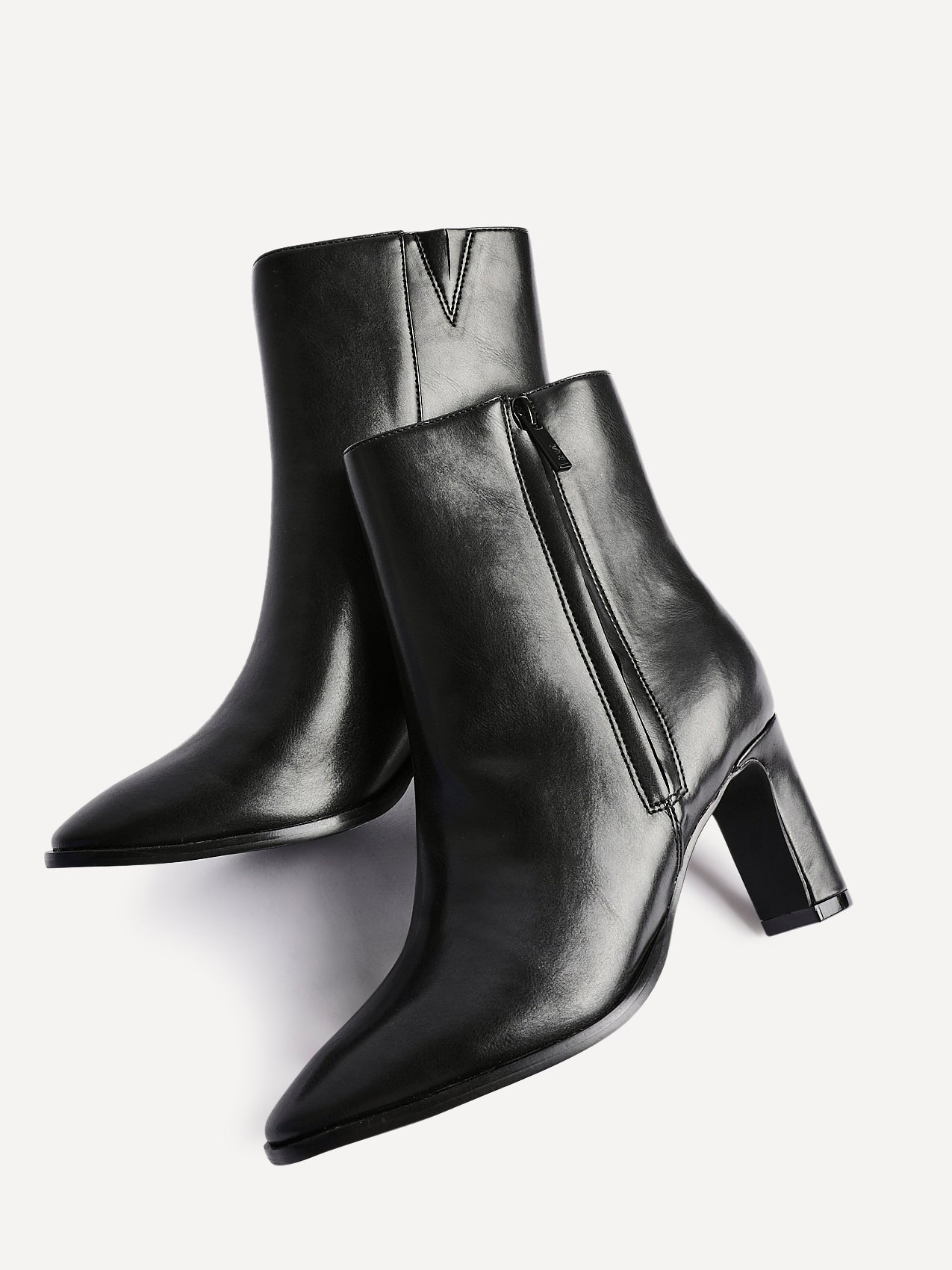Jonas Black Block Heeled Ankle Boots