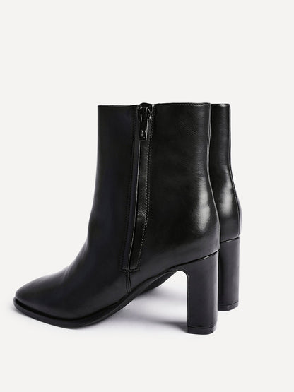 Jonas Black Block Heeled Ankle Boots