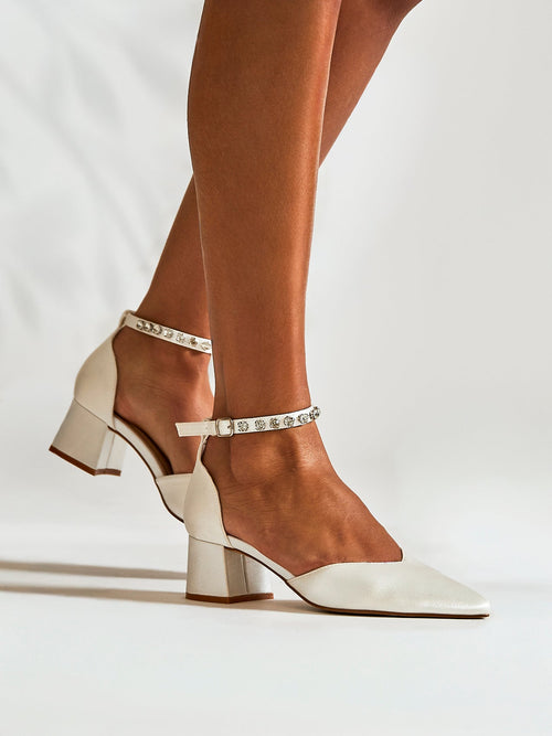 Jordana Bridal Satin Court Heels