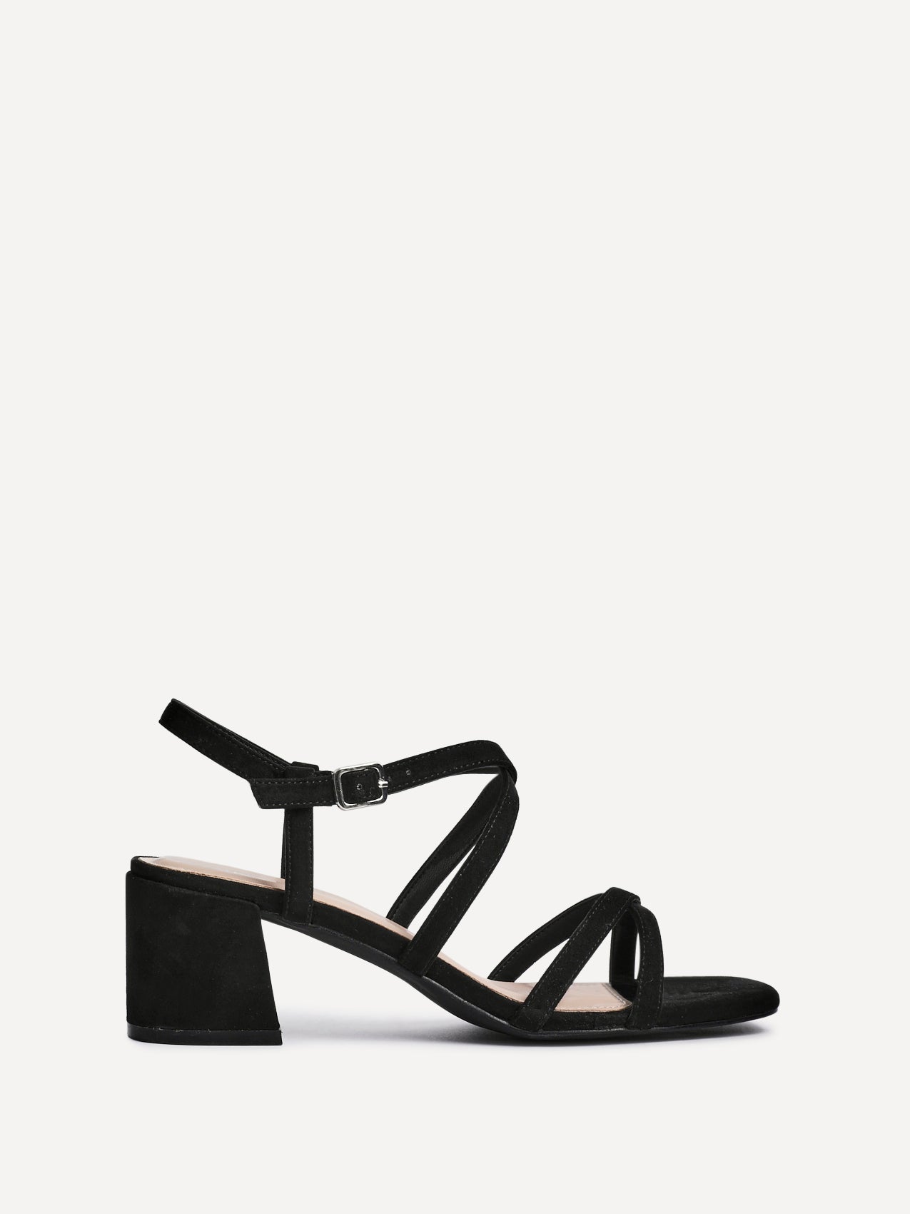 Jovanna Black Strappy Heeled Sandals