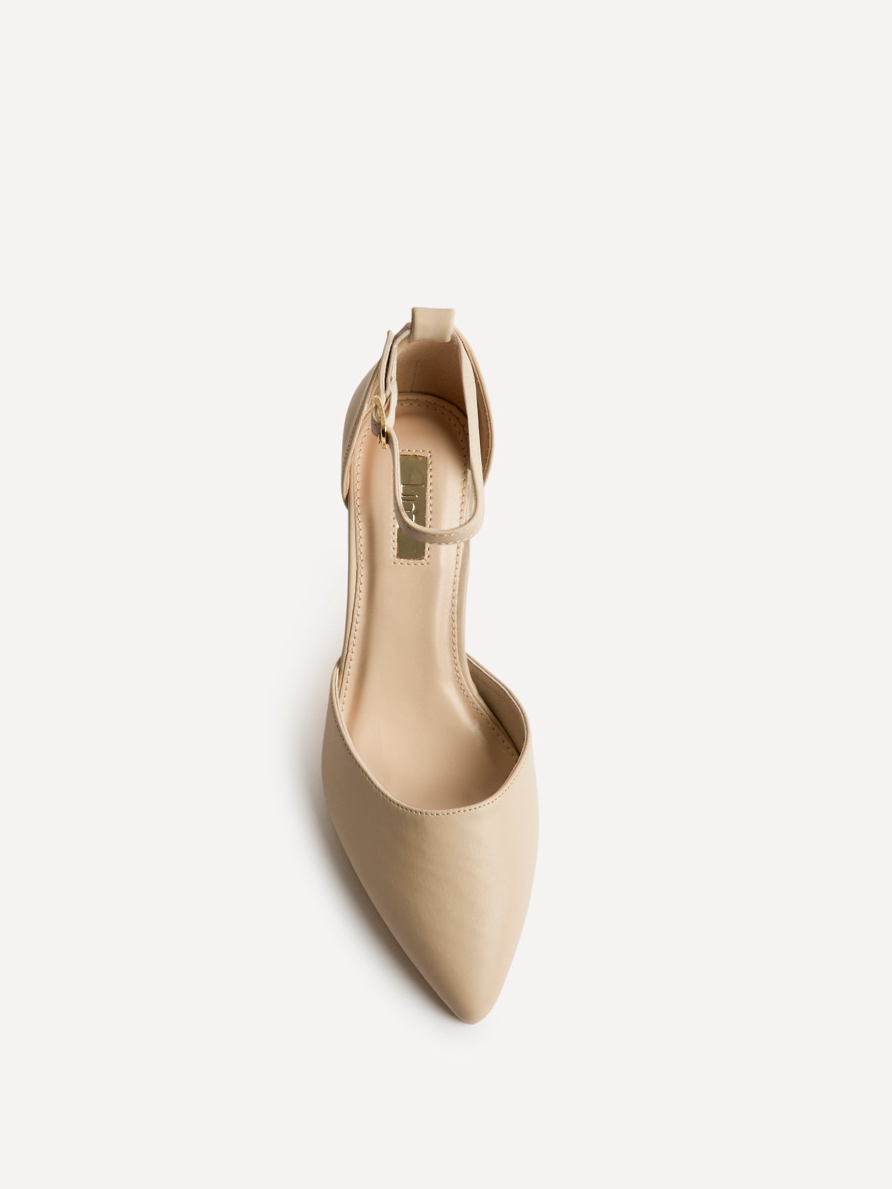 Jude Nude Faux Leather Court Heels