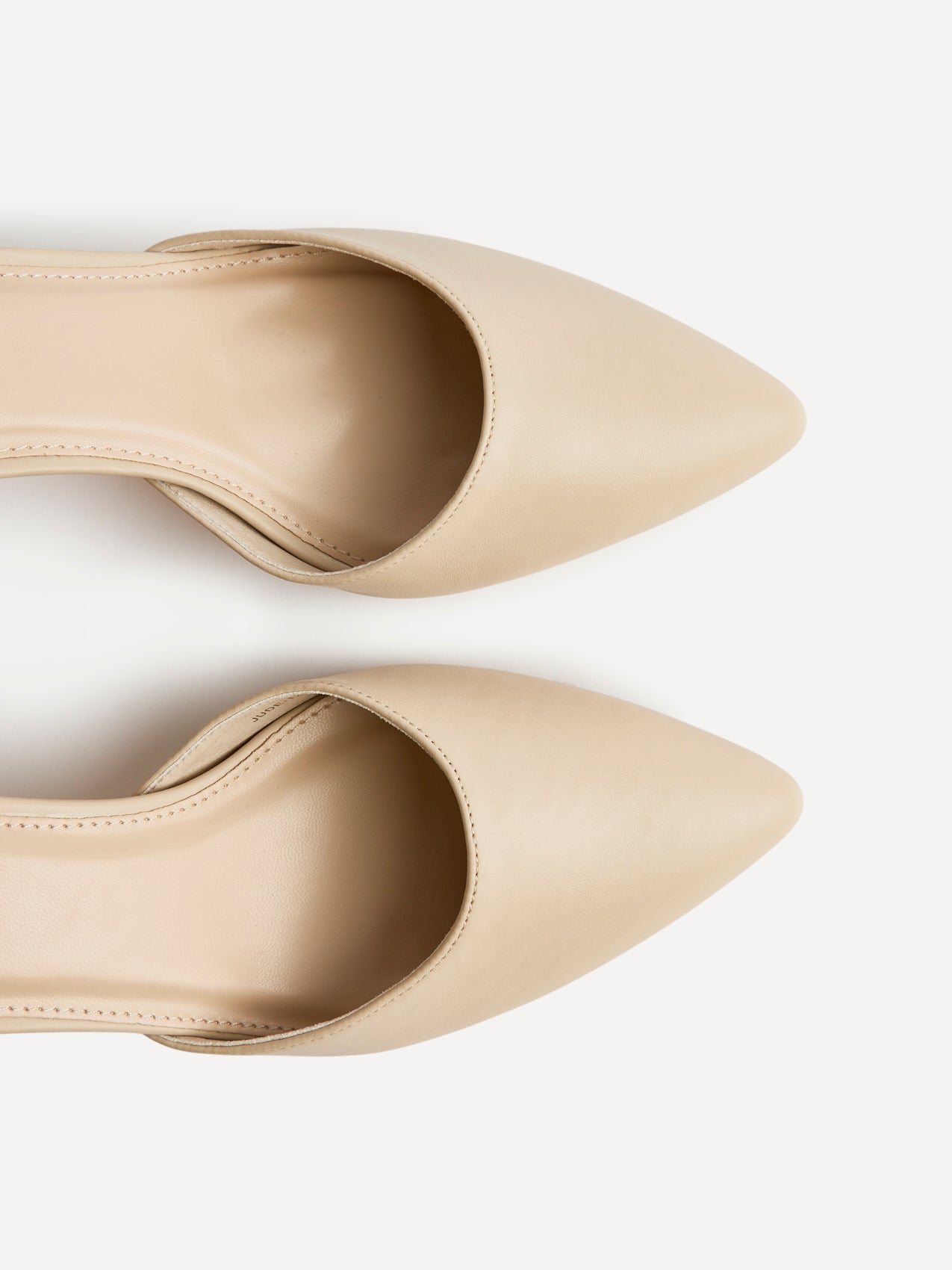 Jude Nude Faux Leather Court Heels