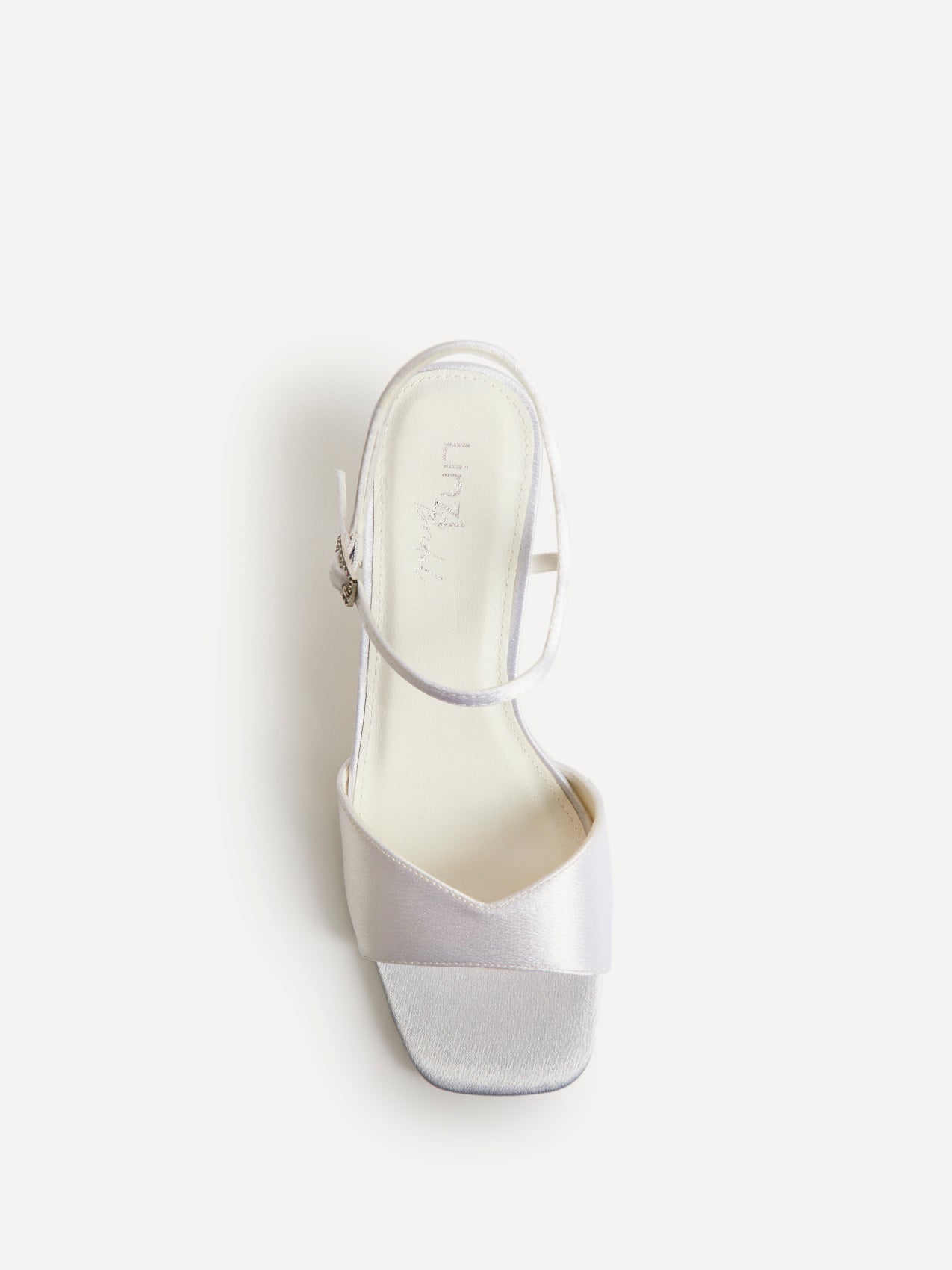 Juliette Bridal Ivory Satin Block Heeled Sandals