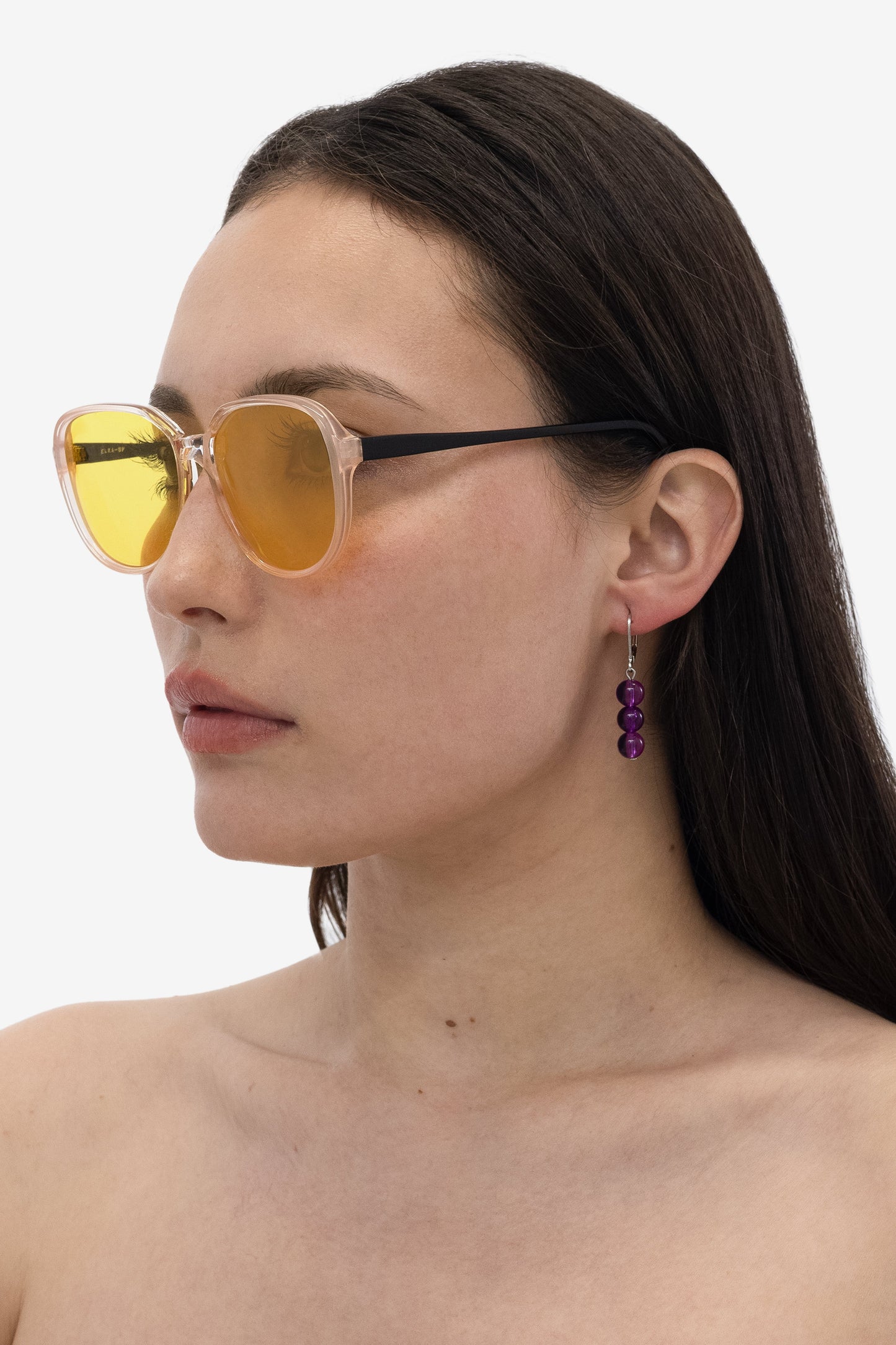 JWL8DE - 8MM Triple Beaded Drop Earrings