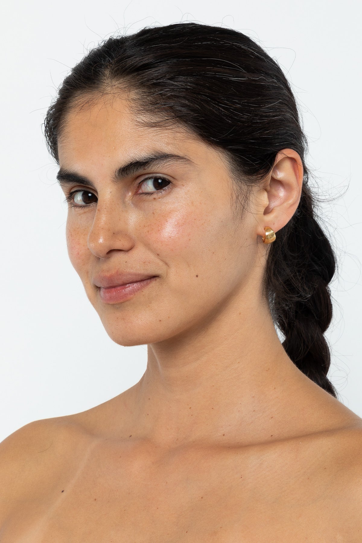 JWLMR - Mini Ridge Hoop Earrings