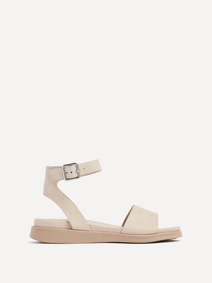 Kara Nude Faux Leather Flatform Sandals