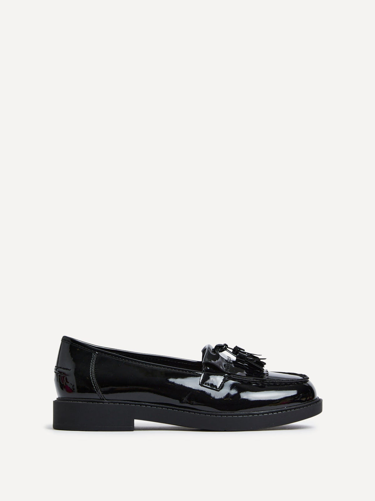 Kassidy Wide Fit Black Patent Loafers