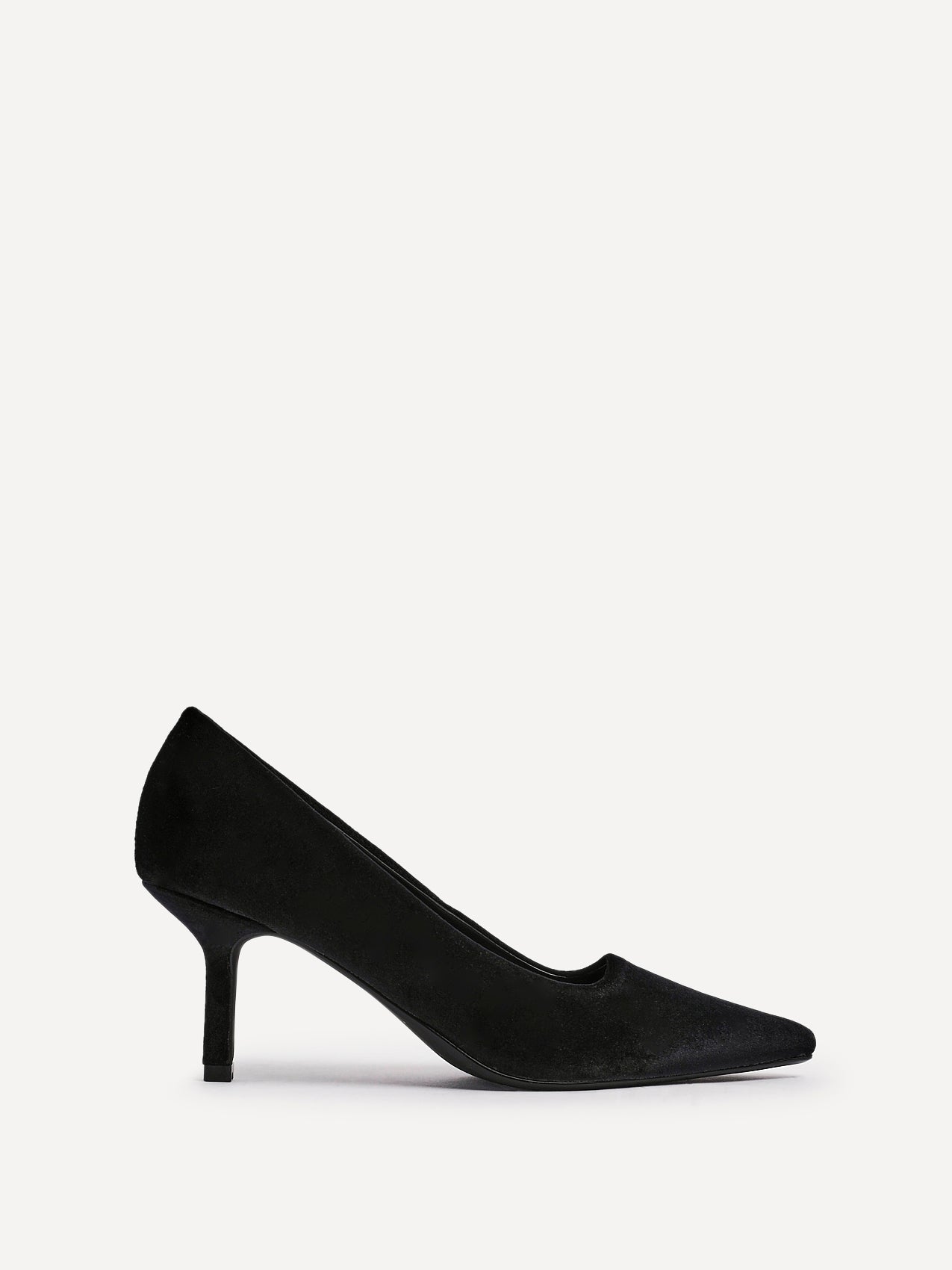 Kat Black Velvet Classic Court Heels