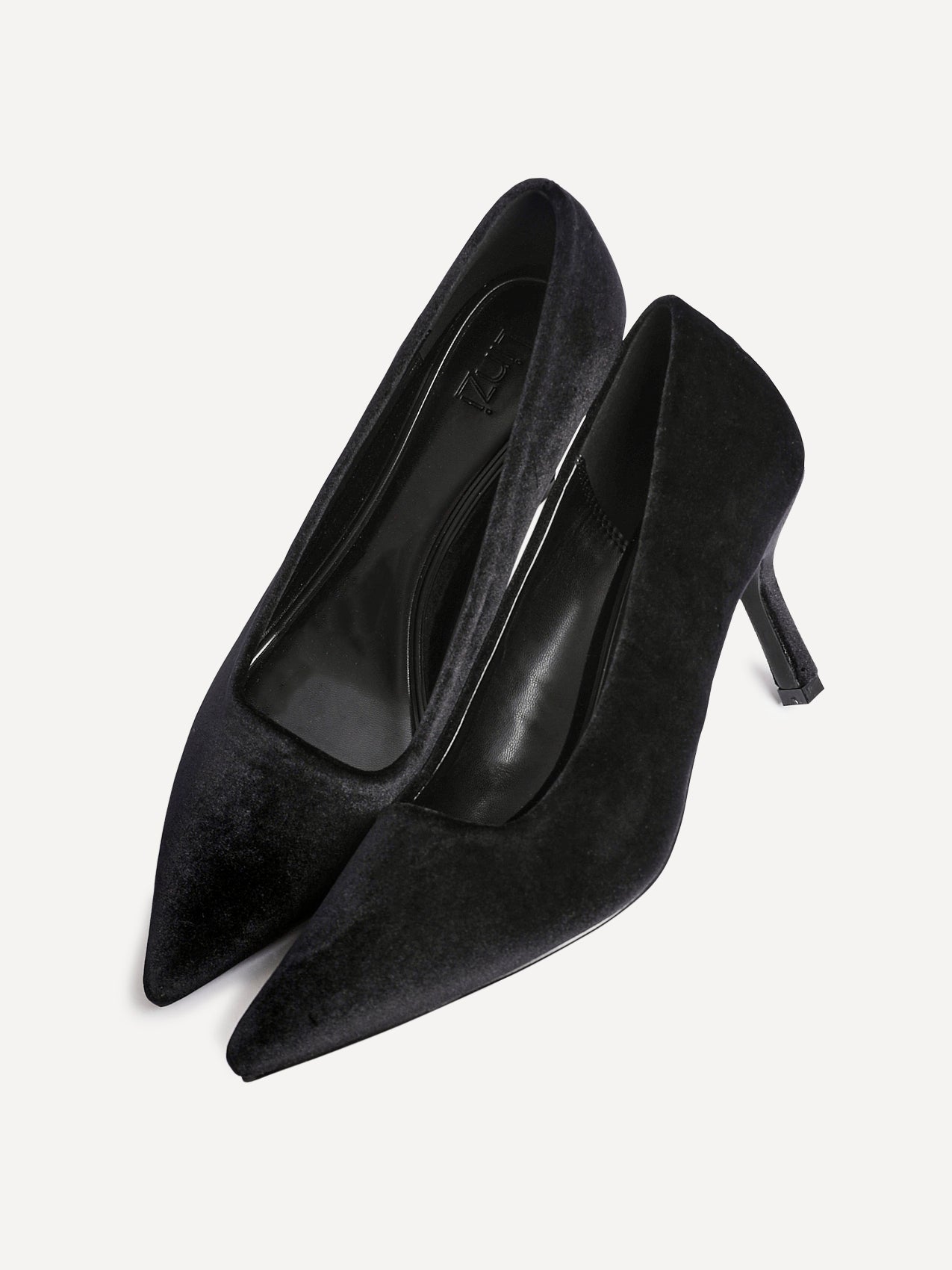 Kat Black Velvet Classic Court Heels