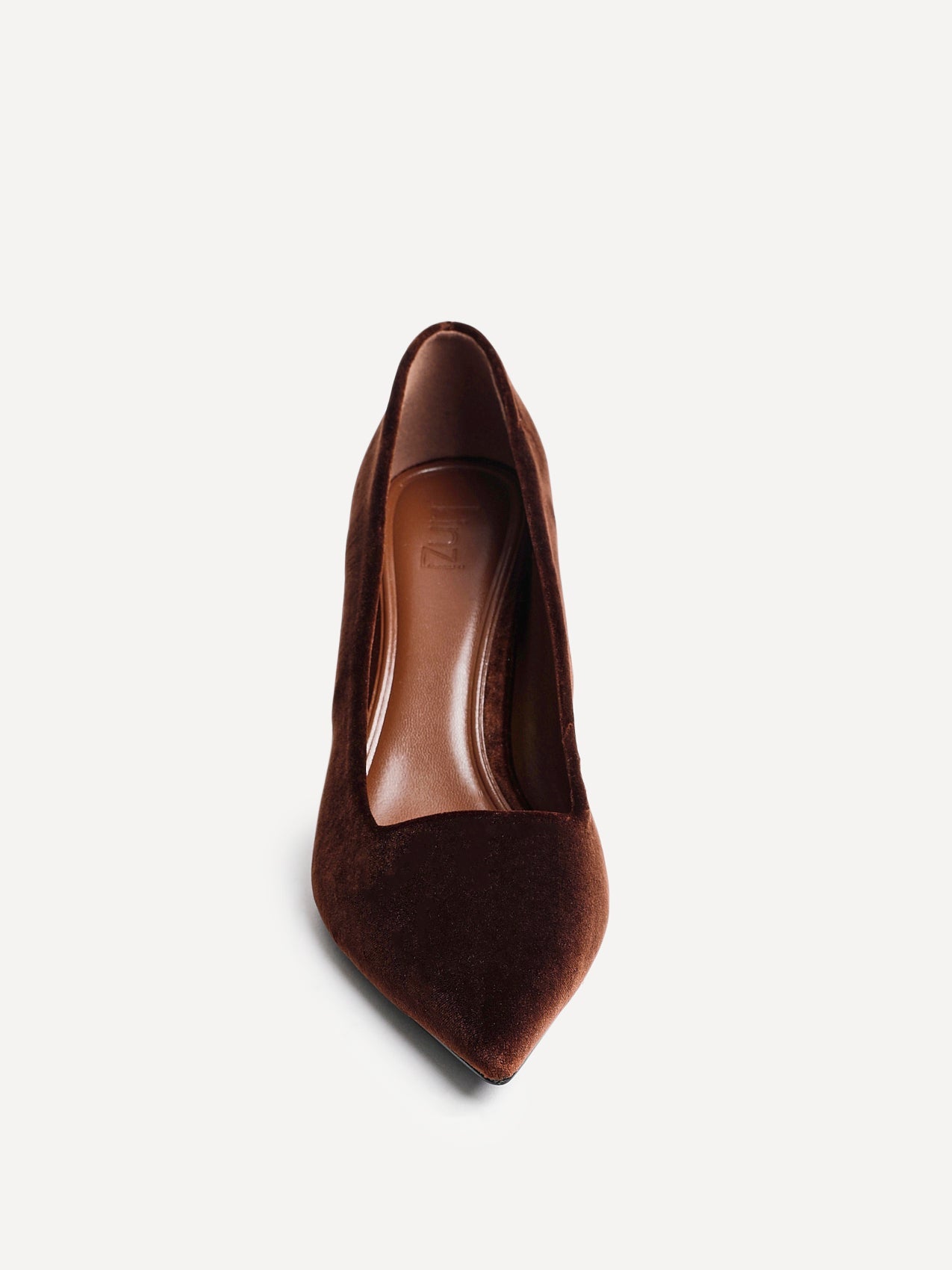 Kat Brown Velvet Classic Court Heels
