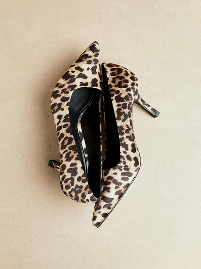 Kat Leopard Print Scuba Court Heel