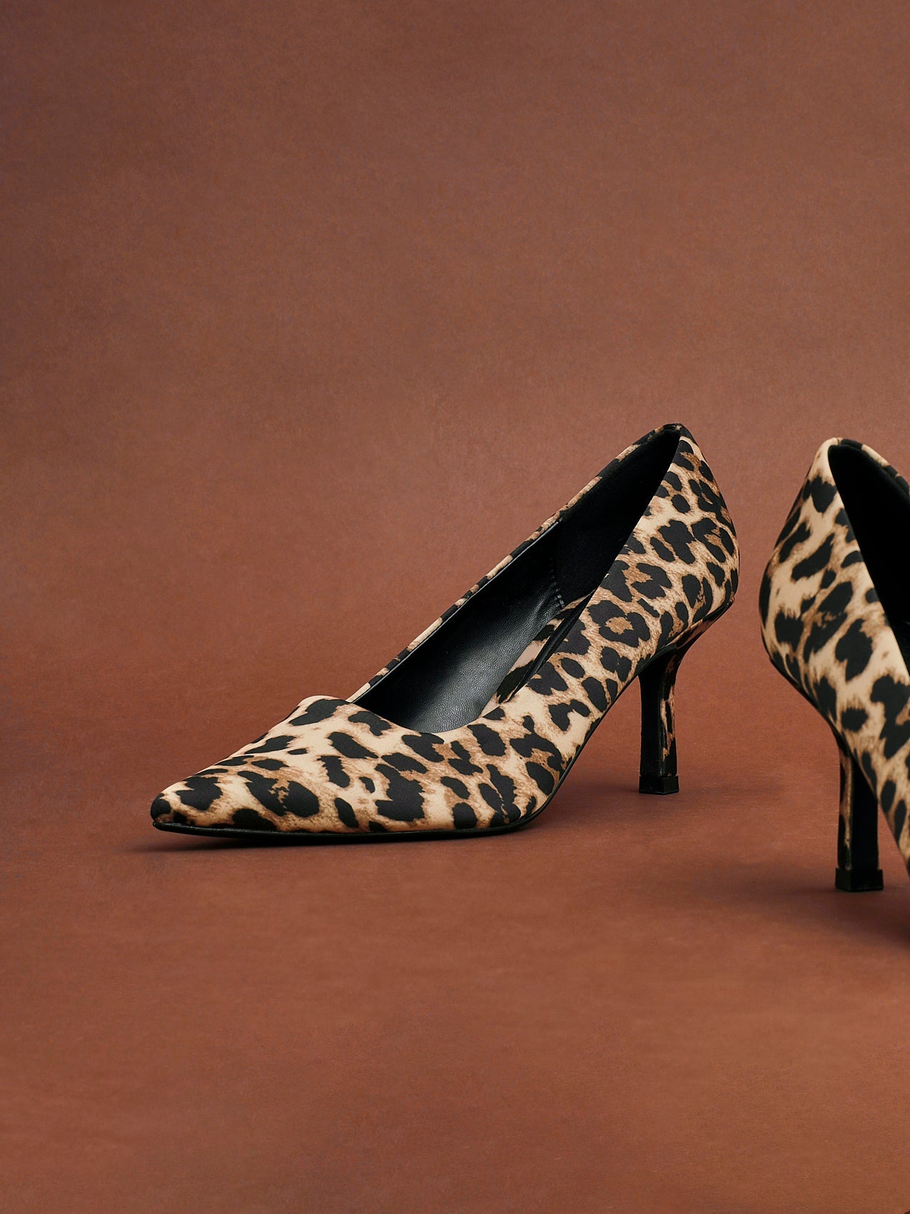 Kat Leopard Print Scuba Court Heel