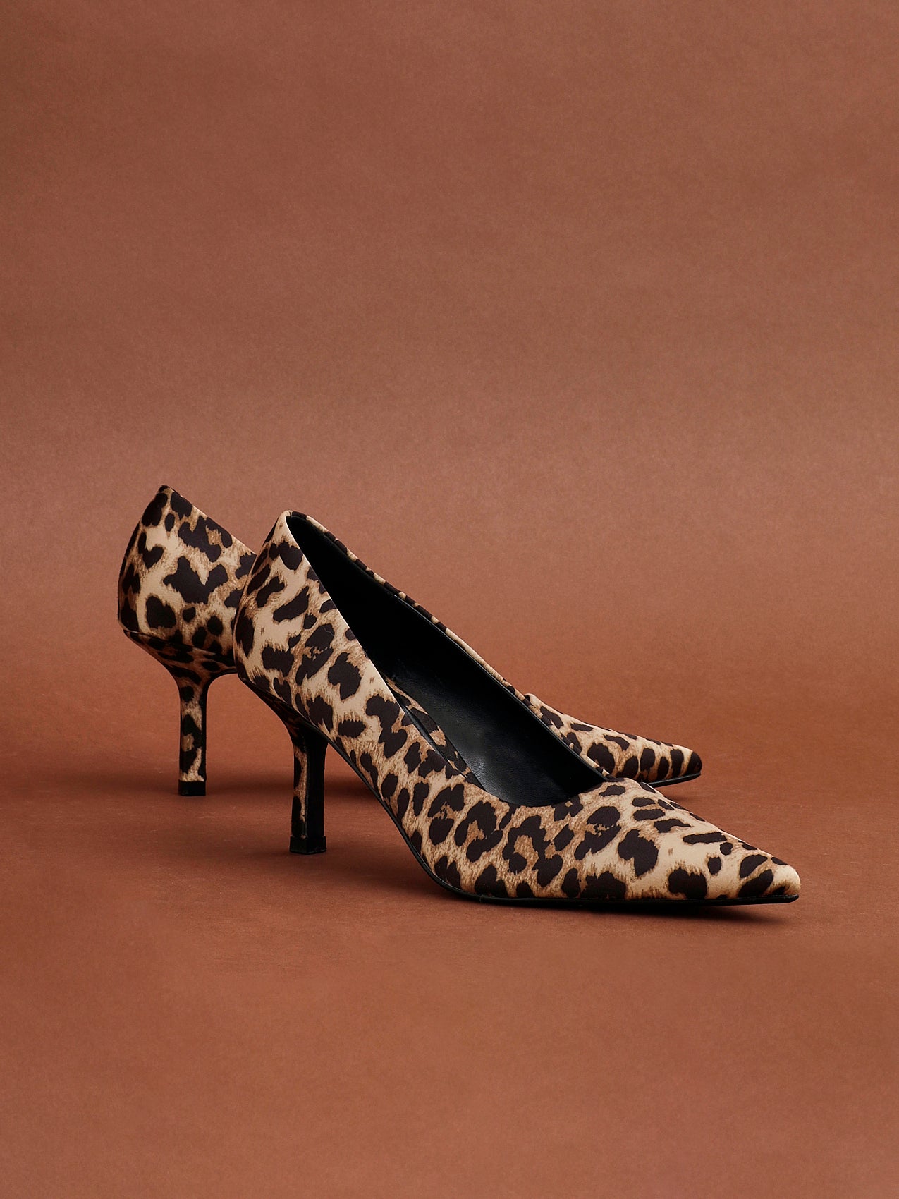 Kat Leopard Print Scuba Court Heel