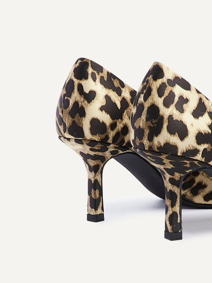 Kat Leopard Print Scuba Court Heel