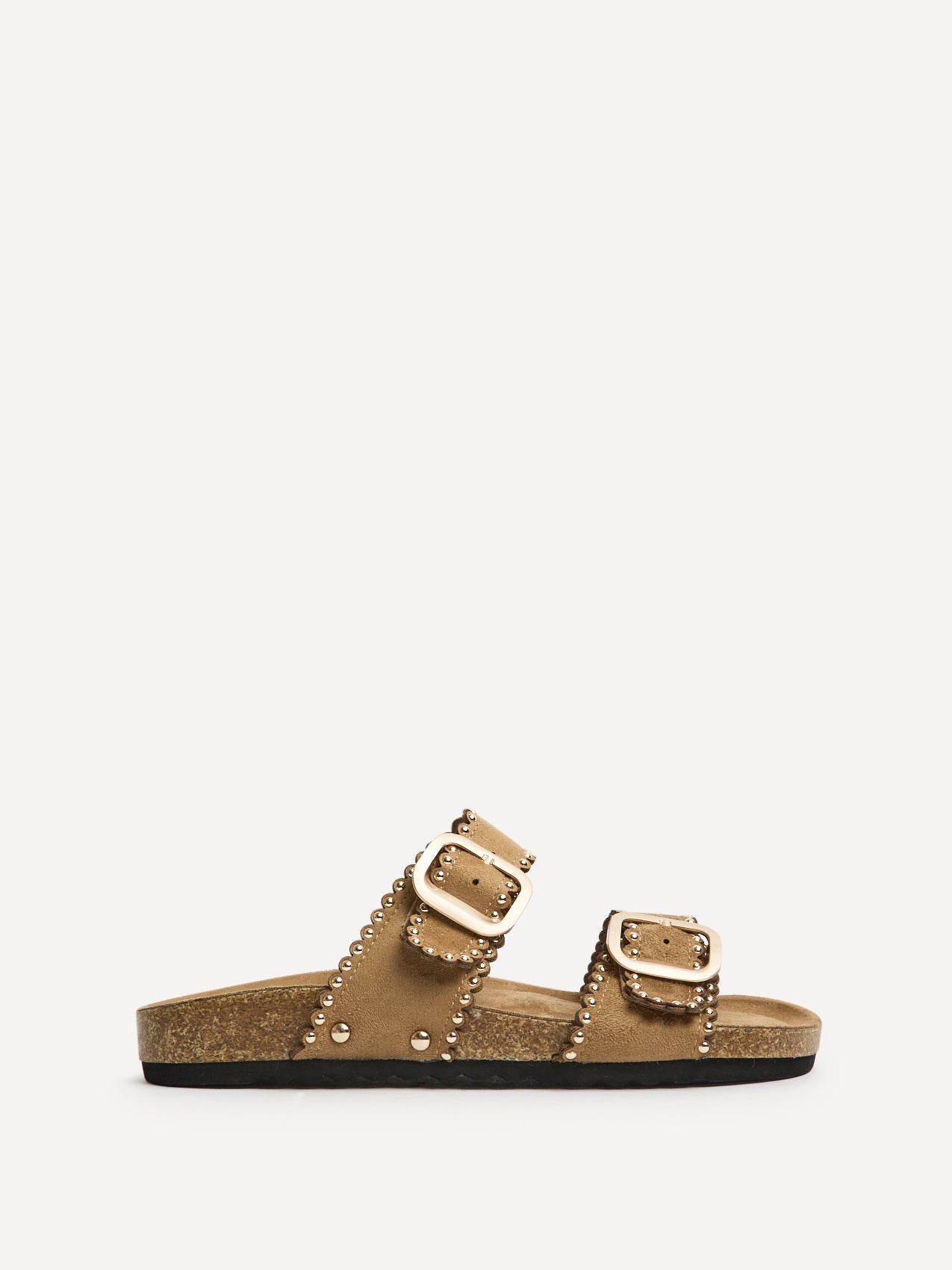 Kelsie Mocha Double Buckle Sandals