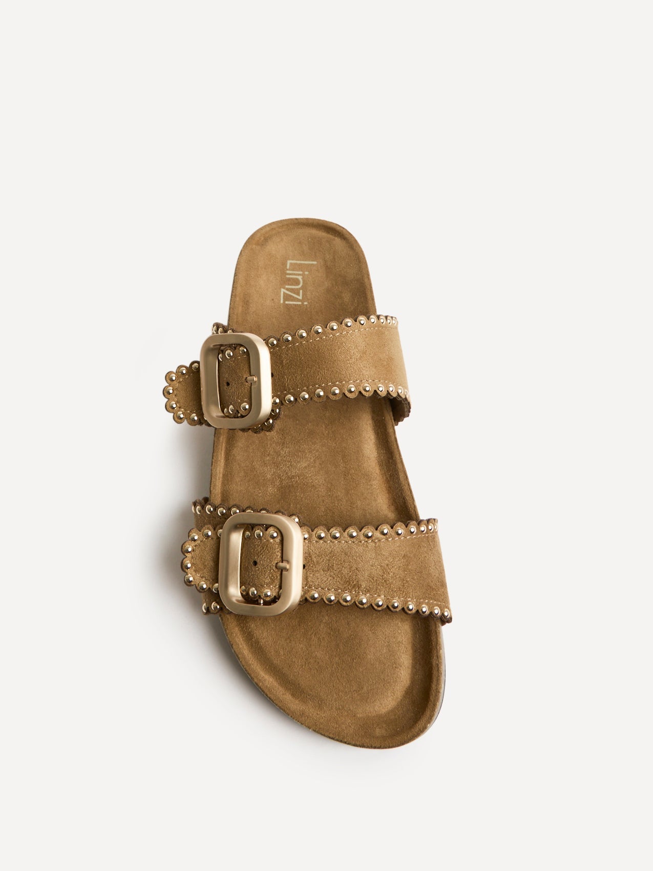 Kelsie Mocha Double Buckle Sandals