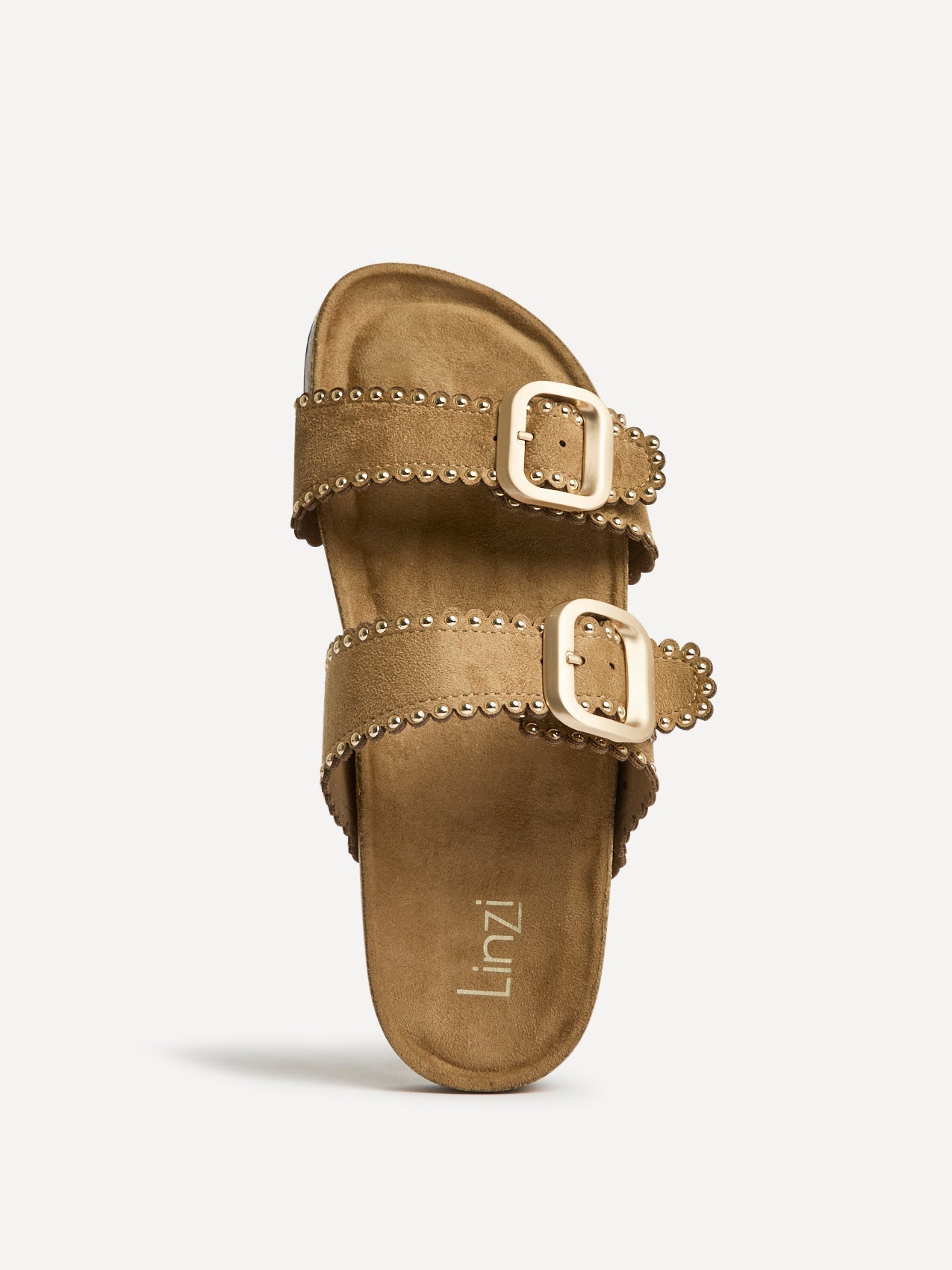Kelsie Mocha Double Buckle Sandals
