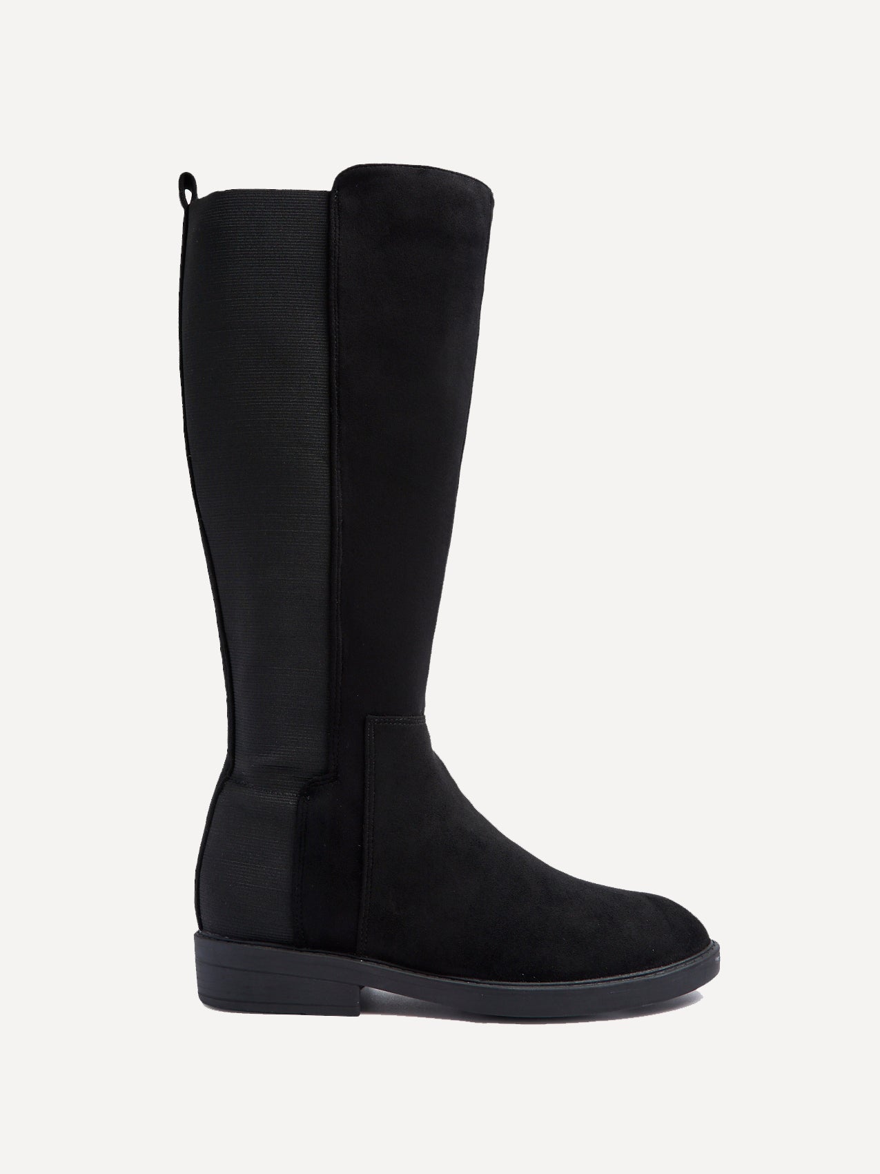 Knight Black Long Stretch Boots