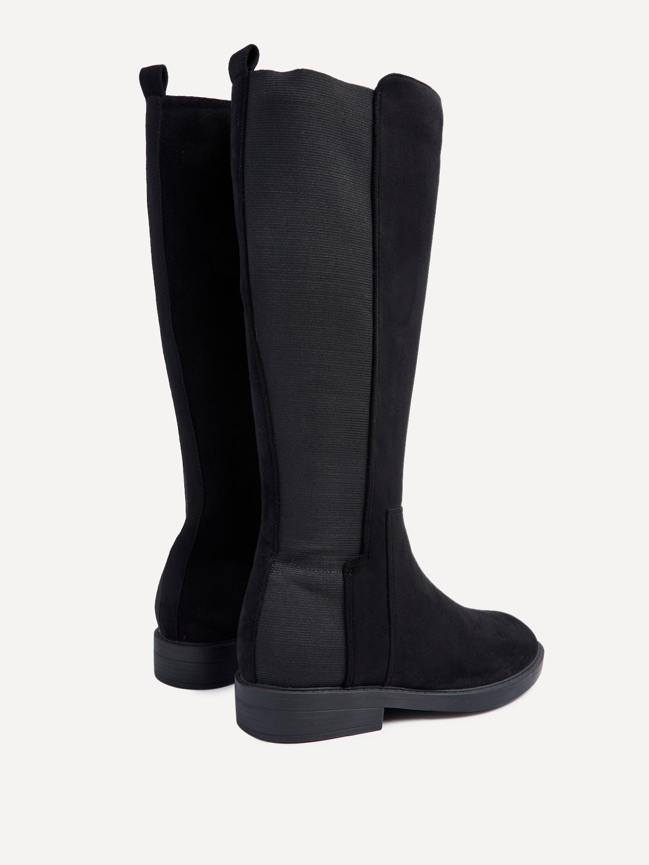 Knight Black Long Stretch Boots