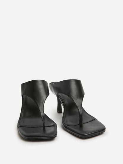 Kyoto Black Mule Heels